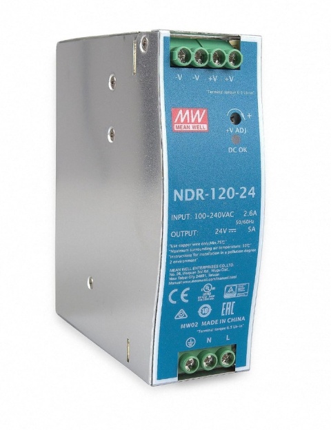 Zasilacz Mean Well NDR-120-24 (24V/5,0A)