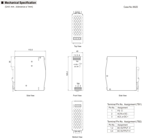 Zasilacz Mean Well NDR-120-24 (24V/5,0A)