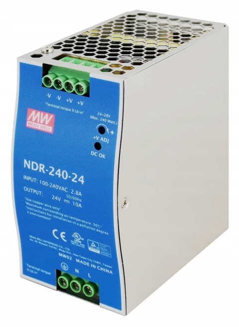 Zasilacz Mean Well NDR-240-24 (24V/10,0A)