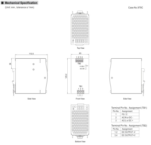Zasilacz Mean Well NDR-240-24 (24V/10,0A)