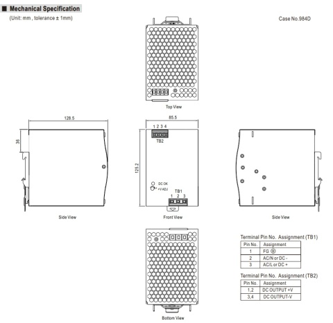 Zasilacz Mean Well NDR-480-24 (24V/20,0A)